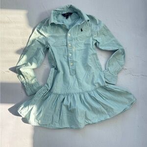 Polo by Ralph Lauren Sky Blue Denim Kids Dress